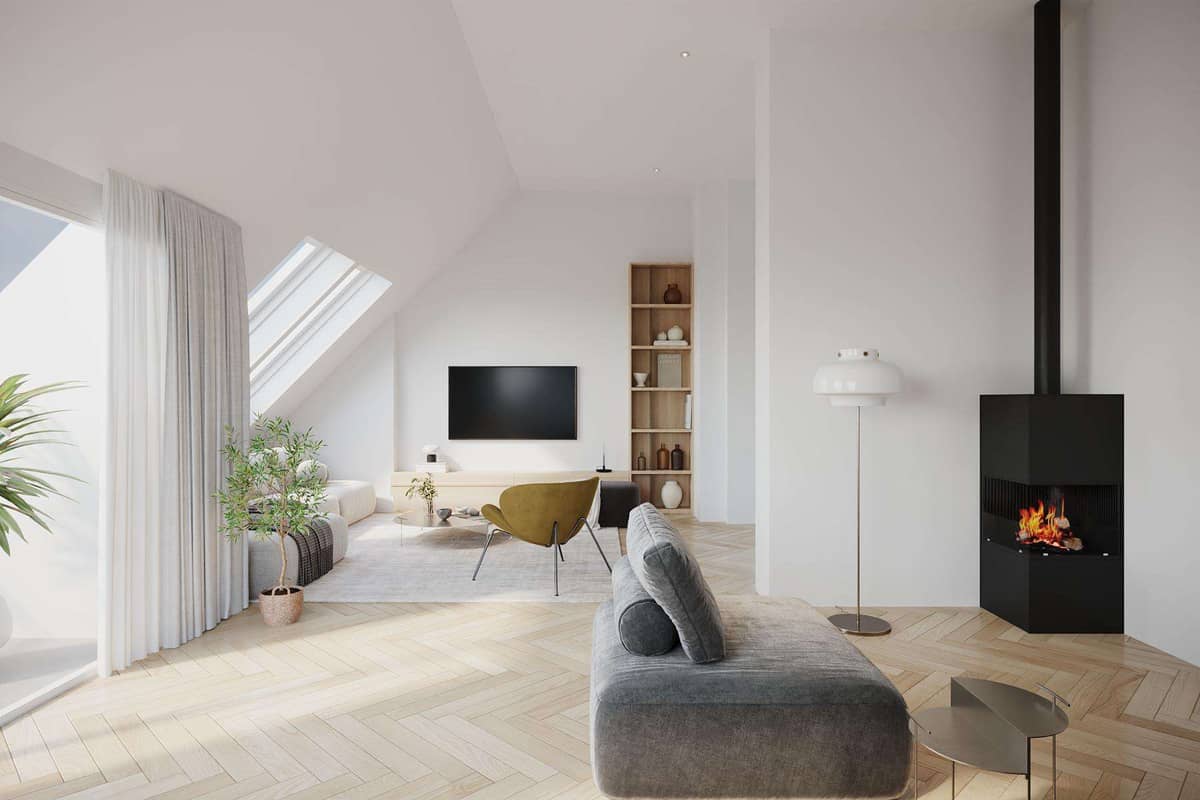 Wohnzimmer KI generiert
