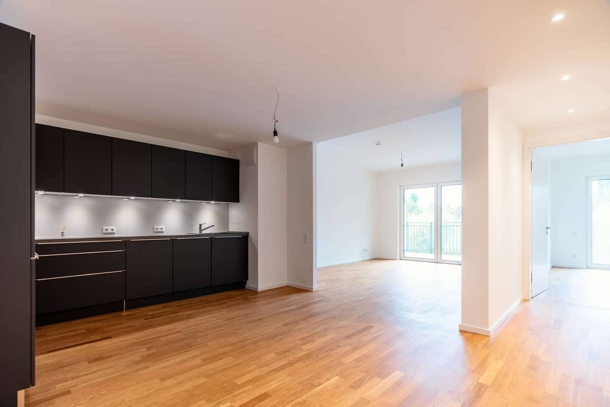 Sichtachse Kueche Wohnzimmer