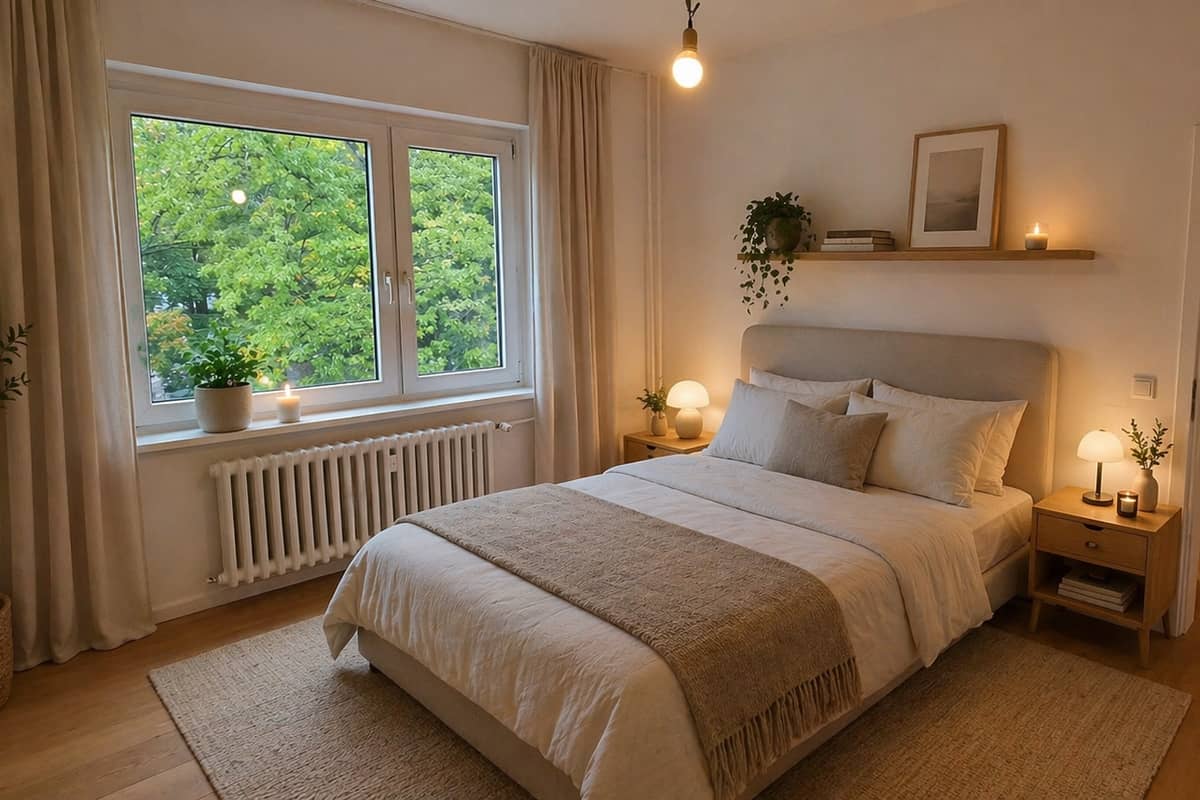 Schlafzimmer (KI Visualisierung)