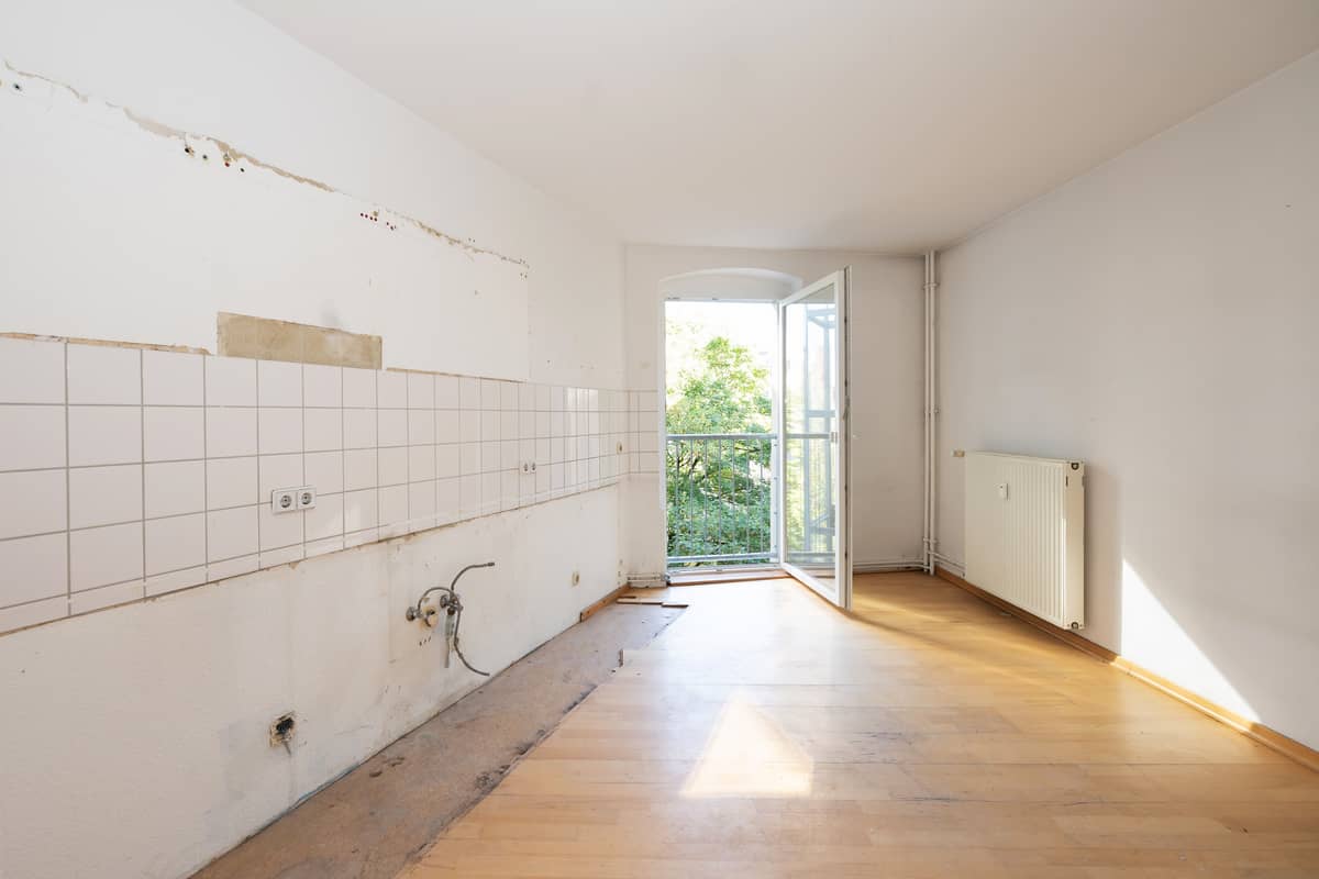 Küche mit Französischen Balkon
