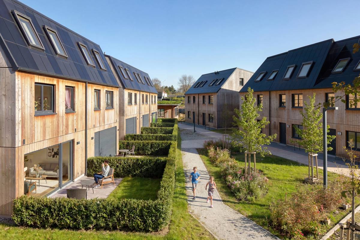 AVORA_Doppelhaushälften_Projekt_Ausblick_terrassen - unverbindliche Visualisierung