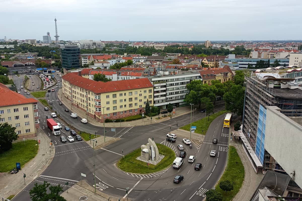 Rathenauplatz von oben