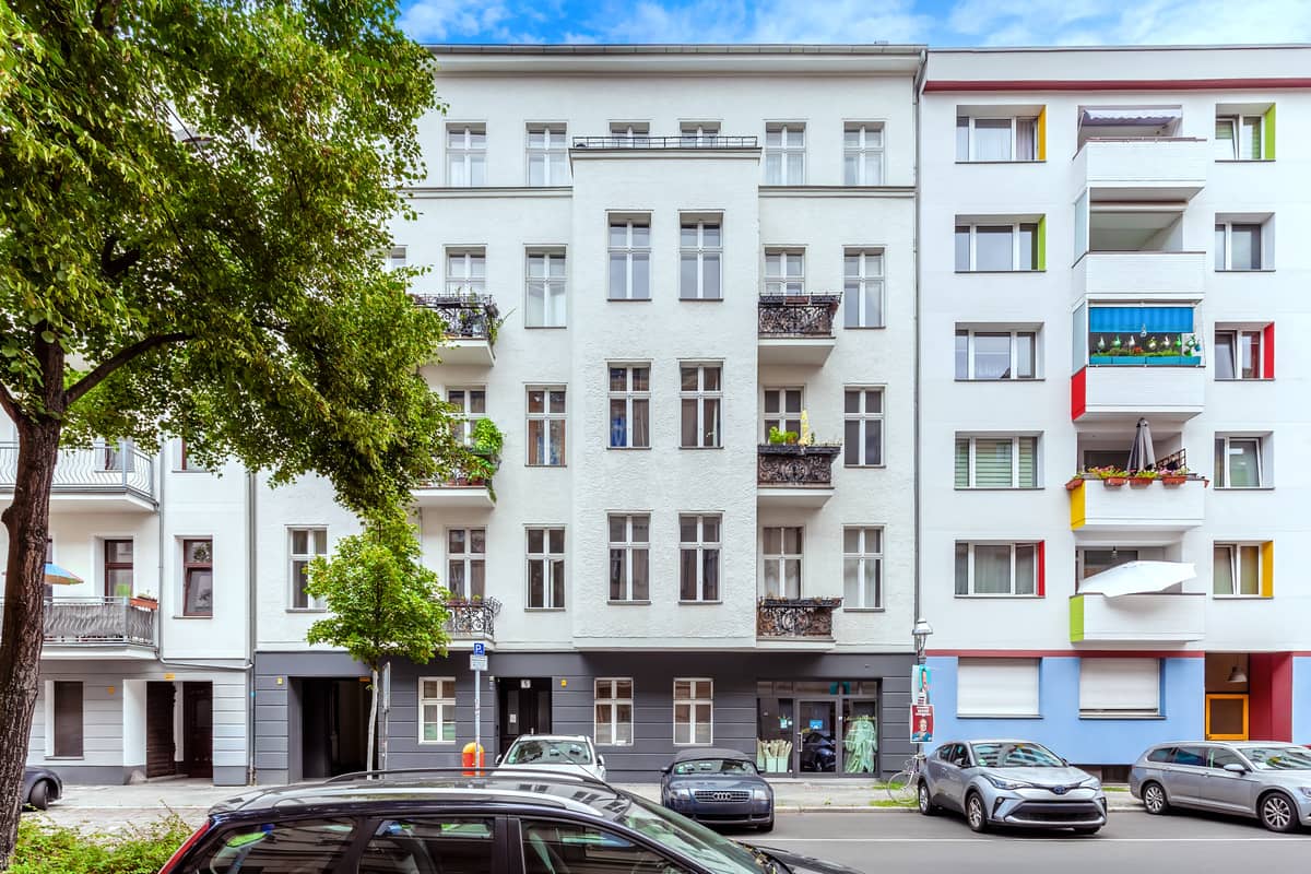 Kürzlich sanierte Fassade