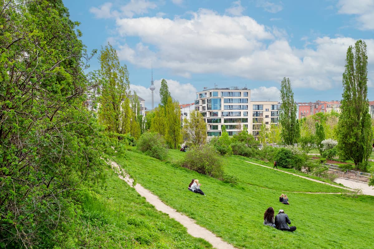 Mauerpark und Umgebung