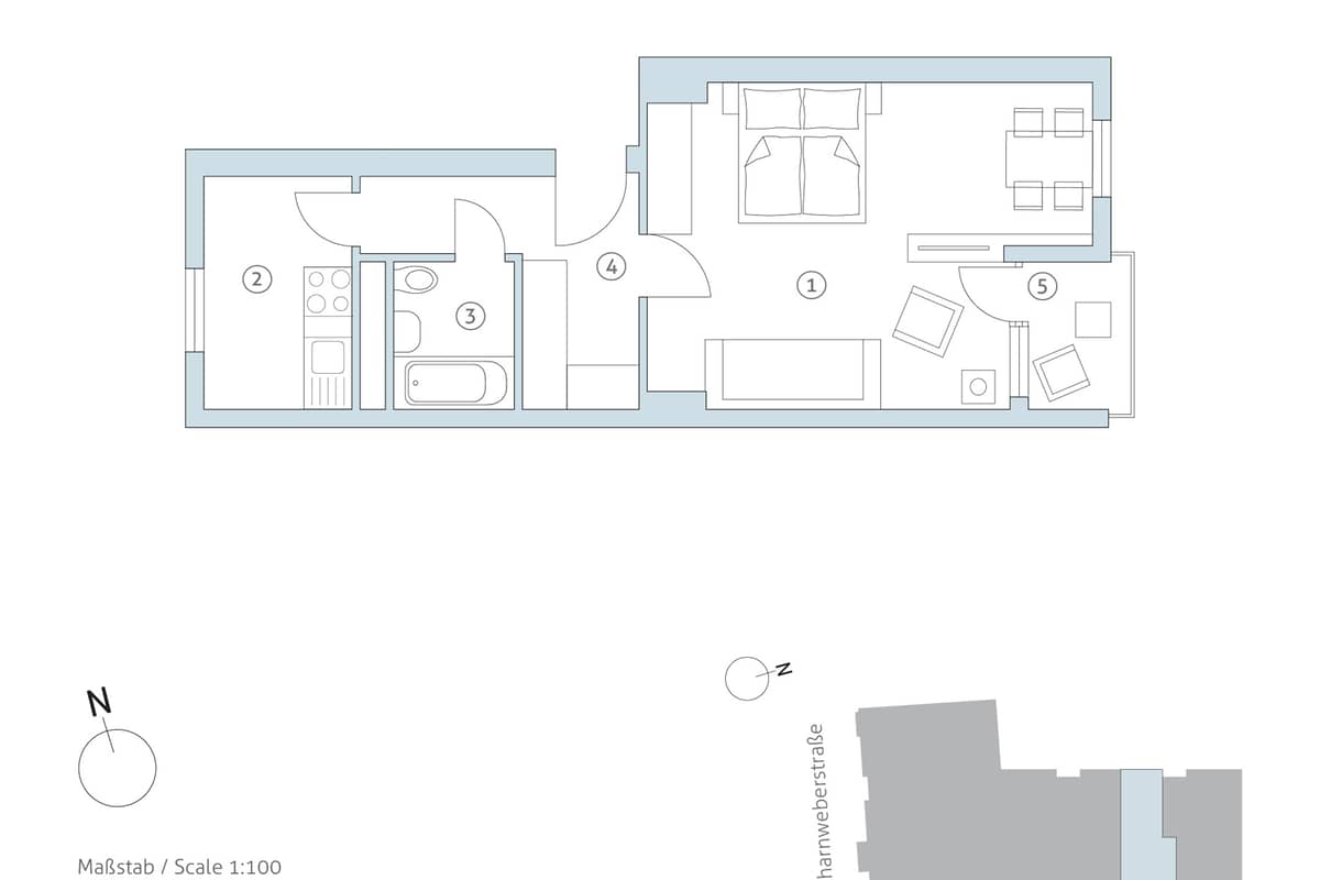 Grundriss WE 25