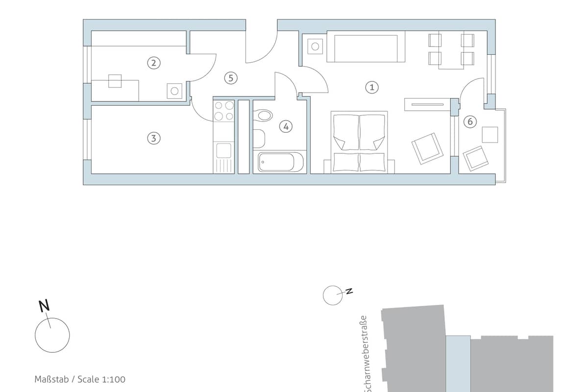 Grundriss WE 34