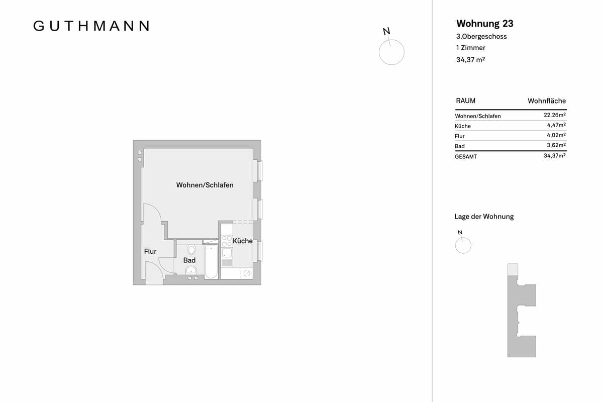 Grundriss WE23