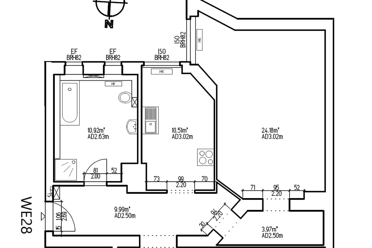 Grundriss WE28