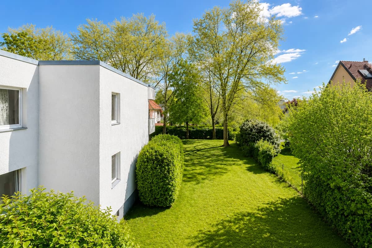 Blick in den Vorgarten