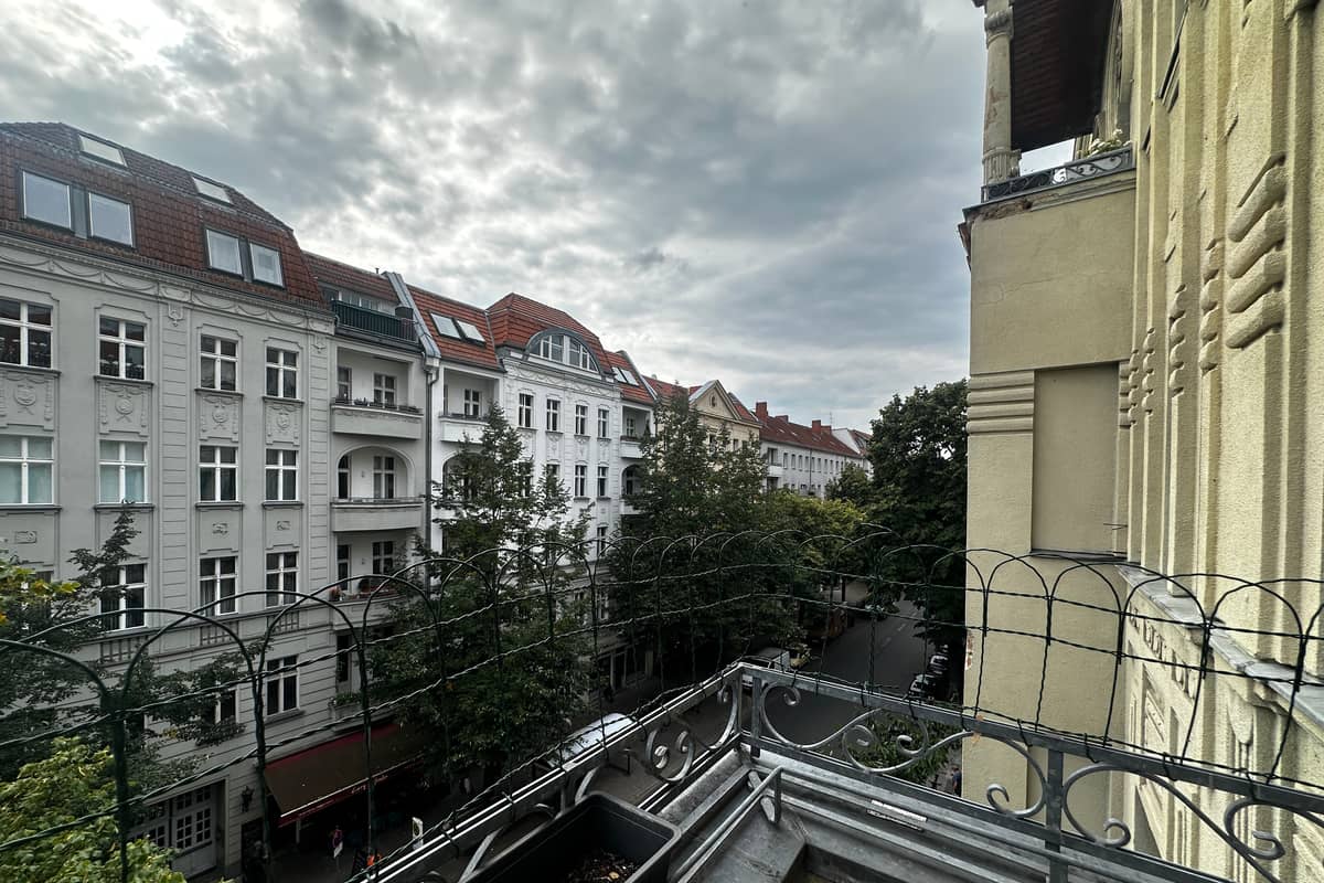Blick auf den schönen Altbau-Kiez