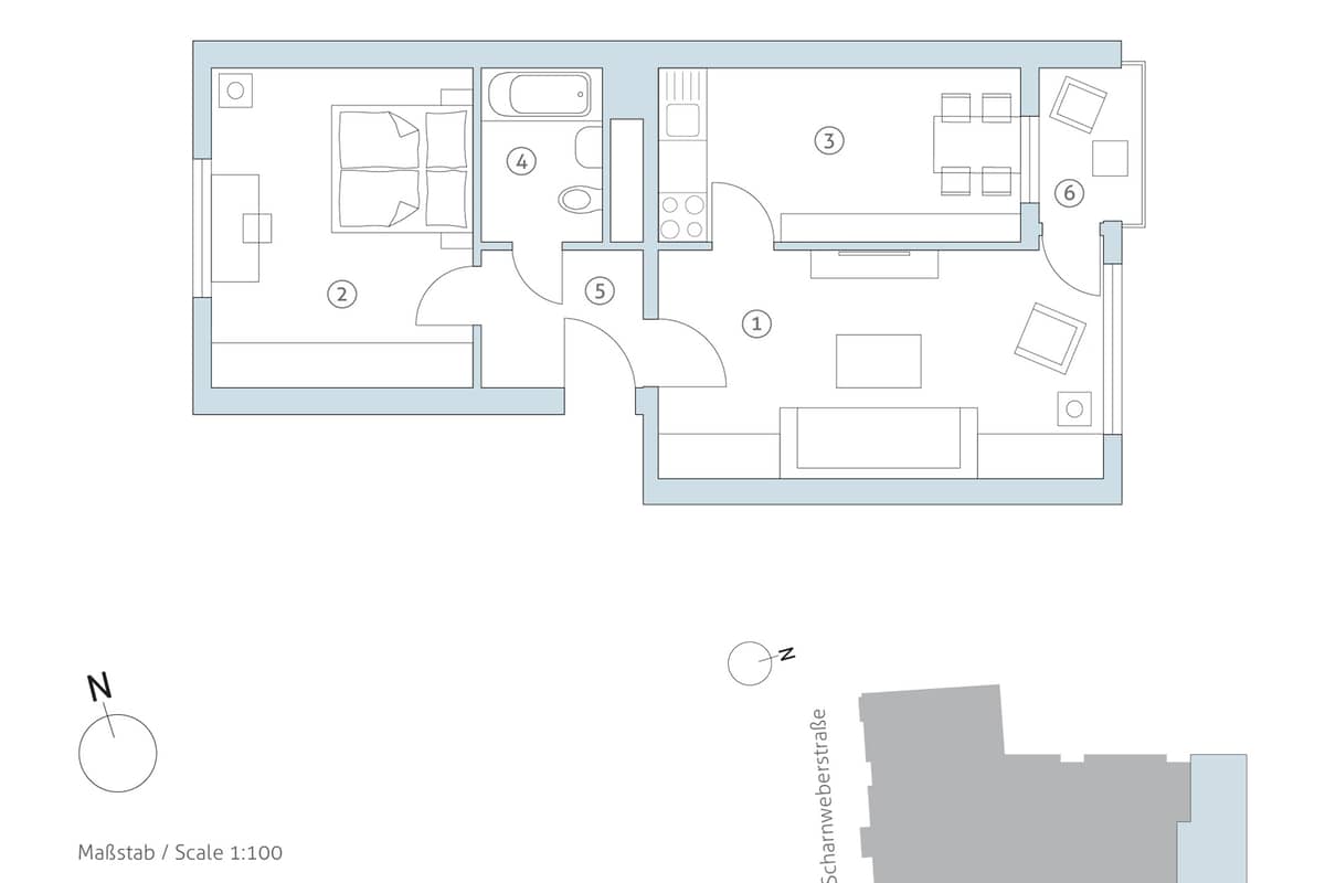 Grundriss WE 20