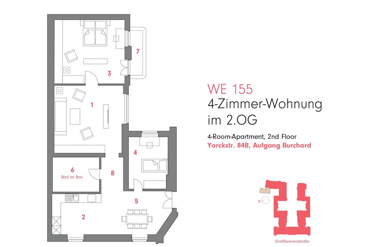 Grundriss WE 155