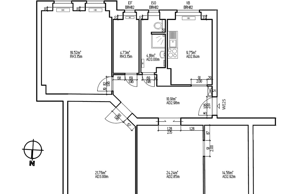 Grundriss WE25