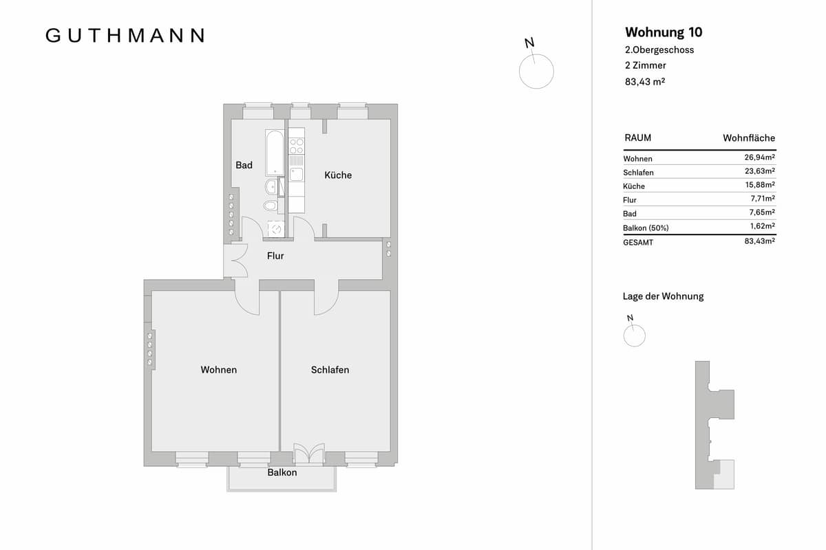 Grundriss WE10