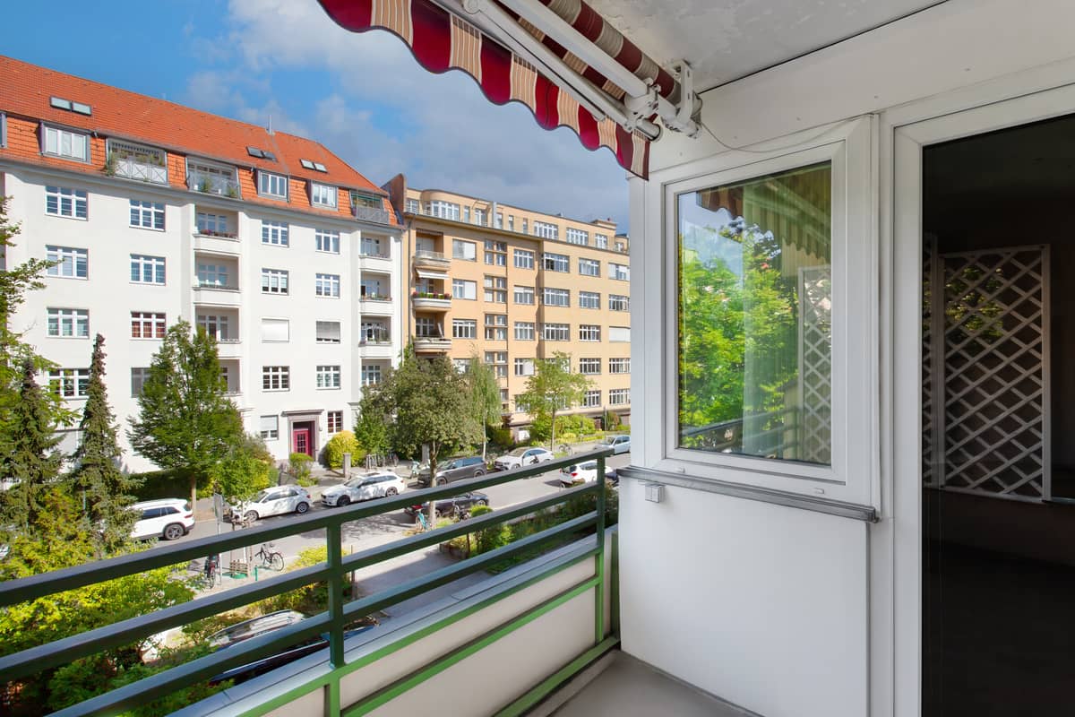 Ausblick vom Balkon