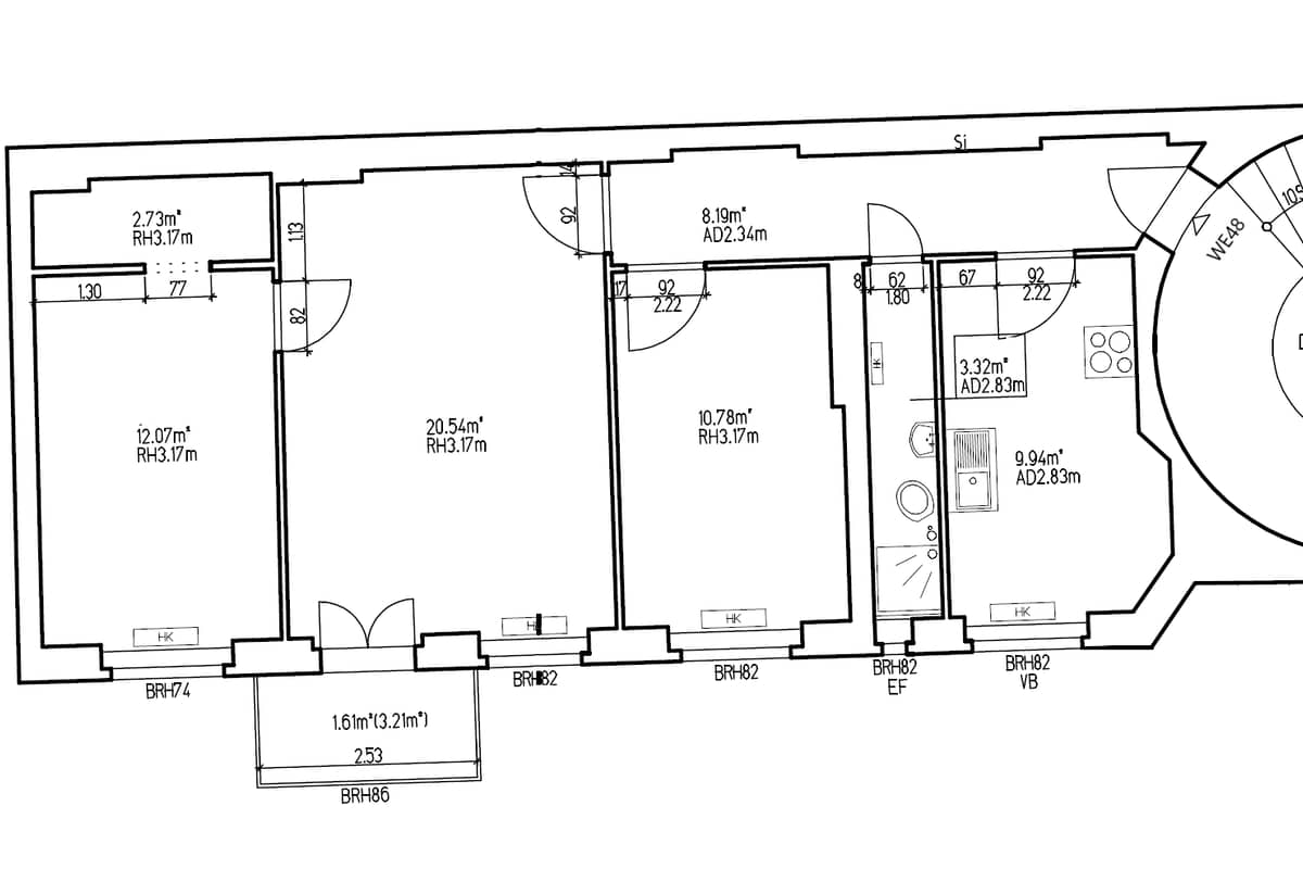 Grundriss WE48