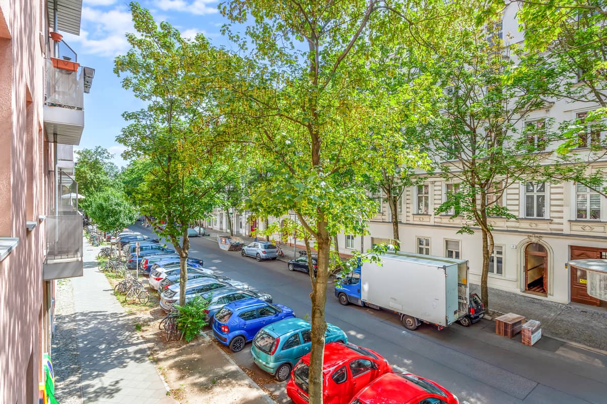 Ausblick vom Balkon