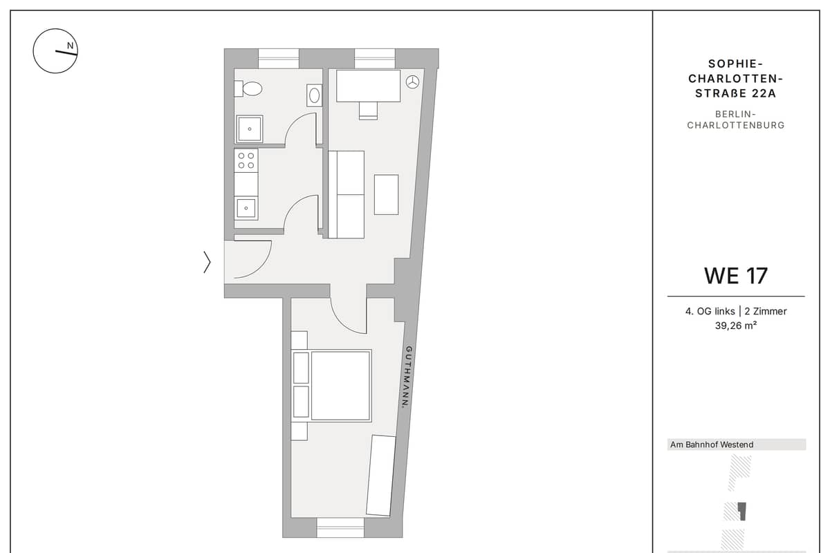 Two rooms in Charlottenburg, all yours. For €167,000.