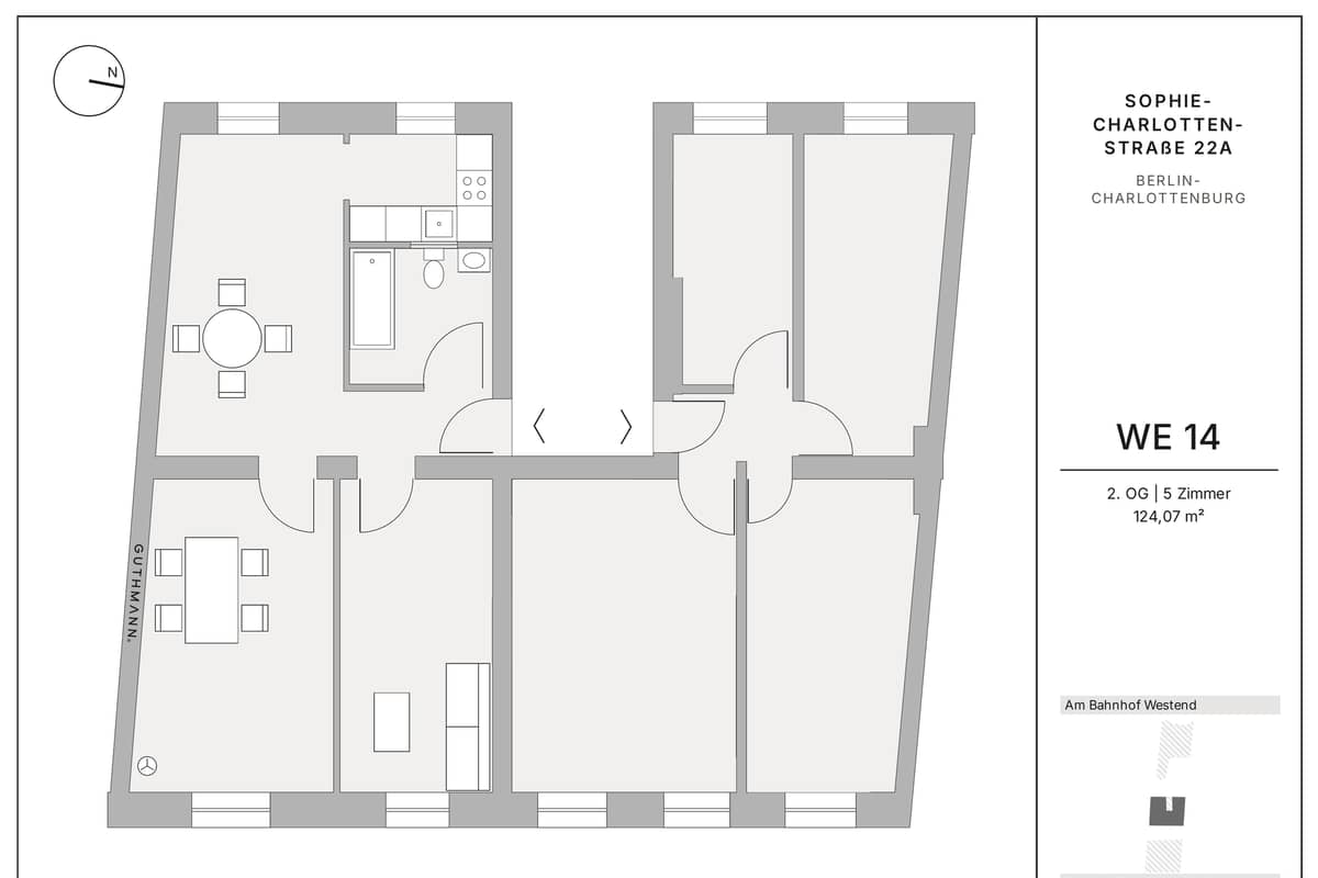Move in today. Plan for tomorrow. Around 124 m² in Charlottenburg.