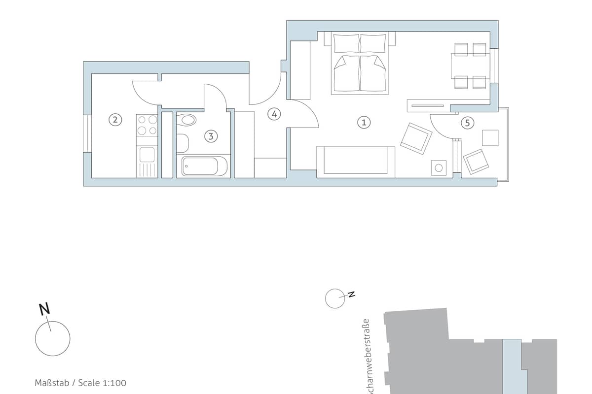 Grundriss WE 23