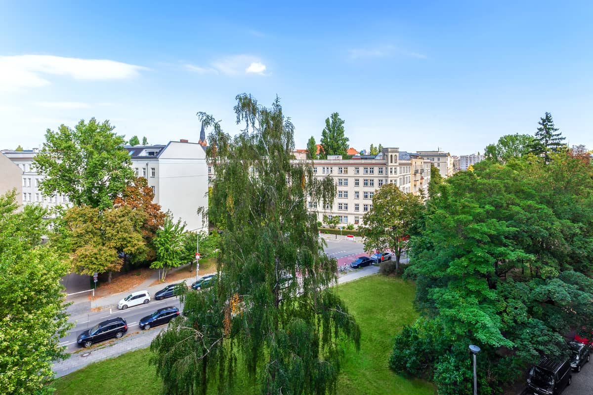 Schlafzimmer - Blick ins Grüne