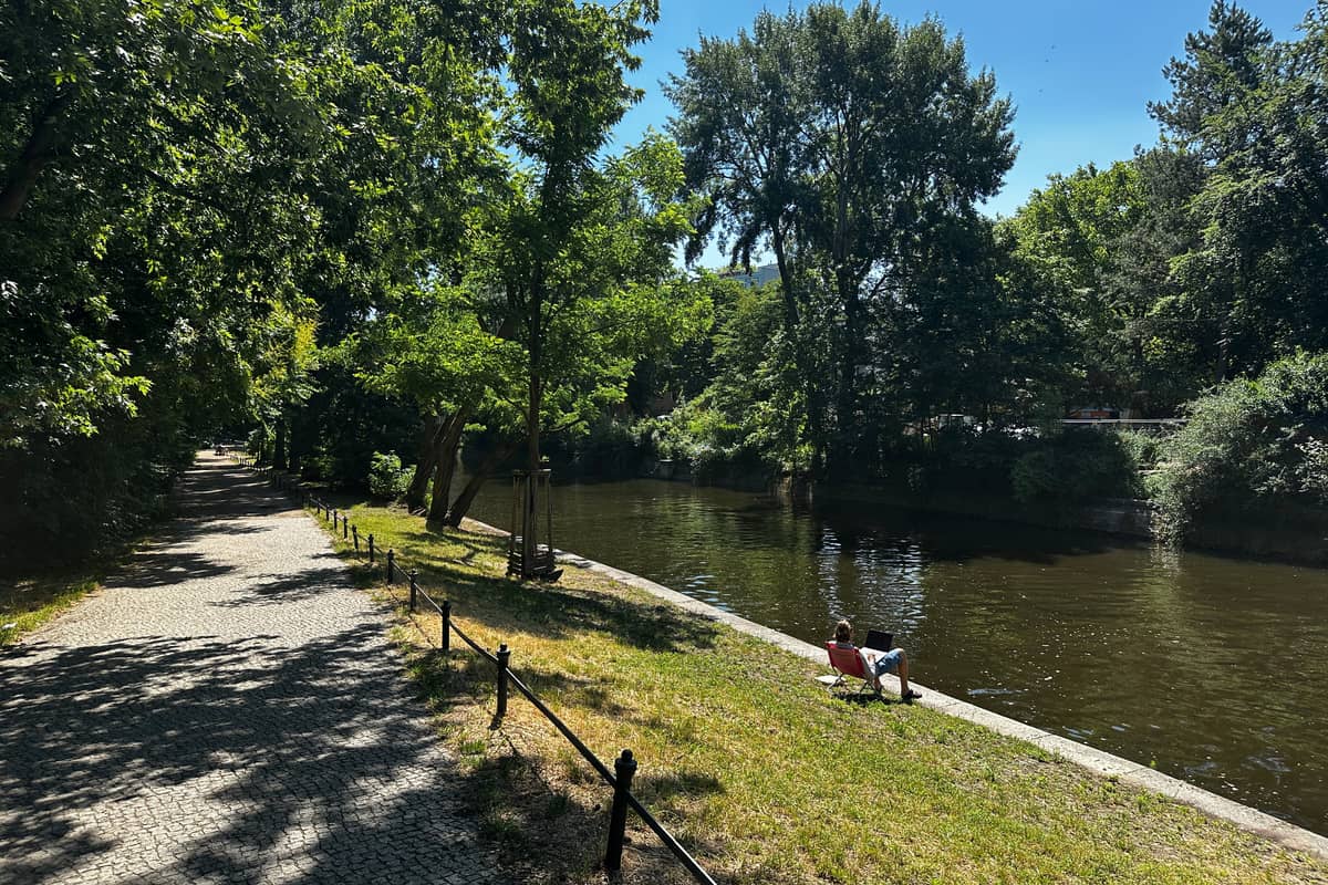 Beliebte Jogging- und Fahrradstrecke
