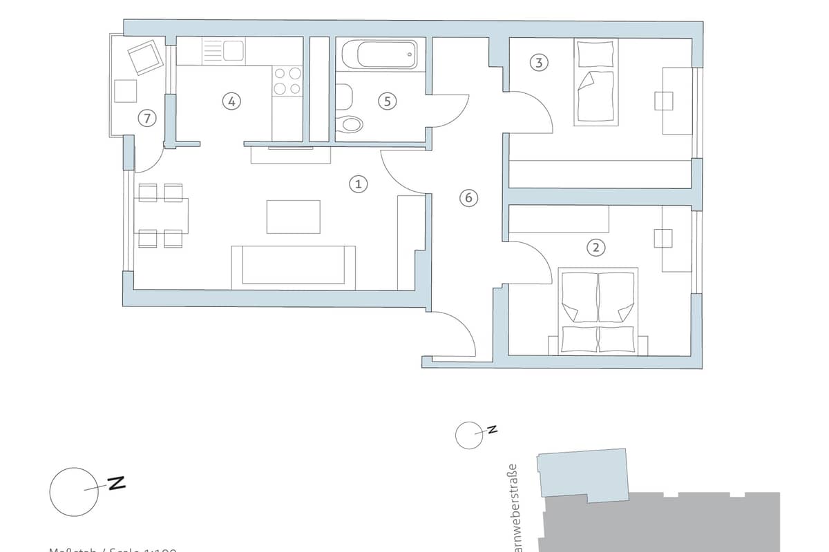 Grundriss WE 4