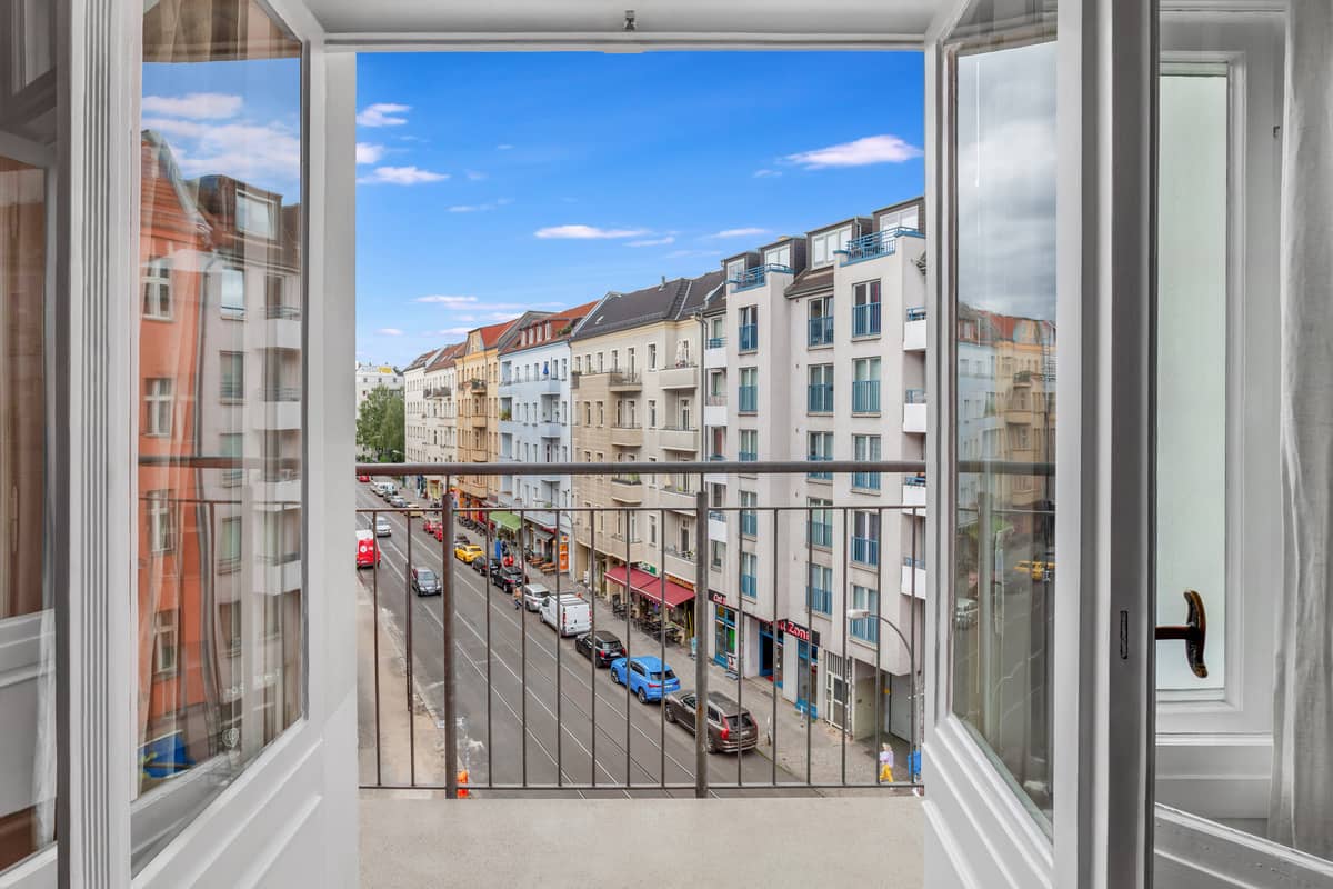 Blick vom Balkon