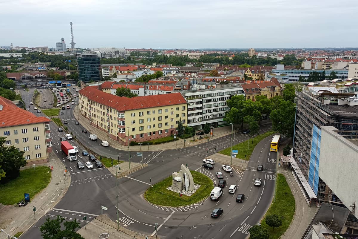Rathenauplatz von oben