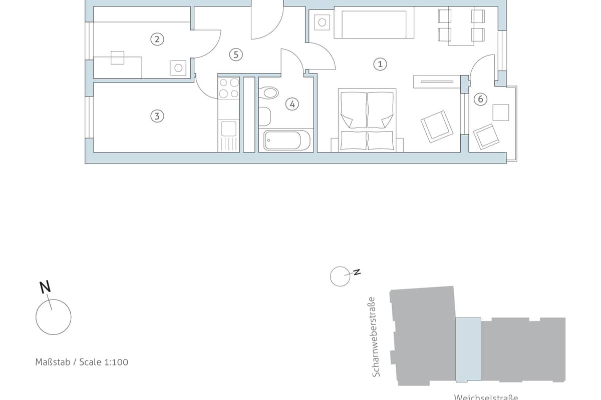 Grundriss WE 34