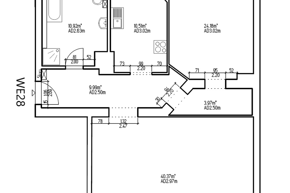 Grundriss WE28