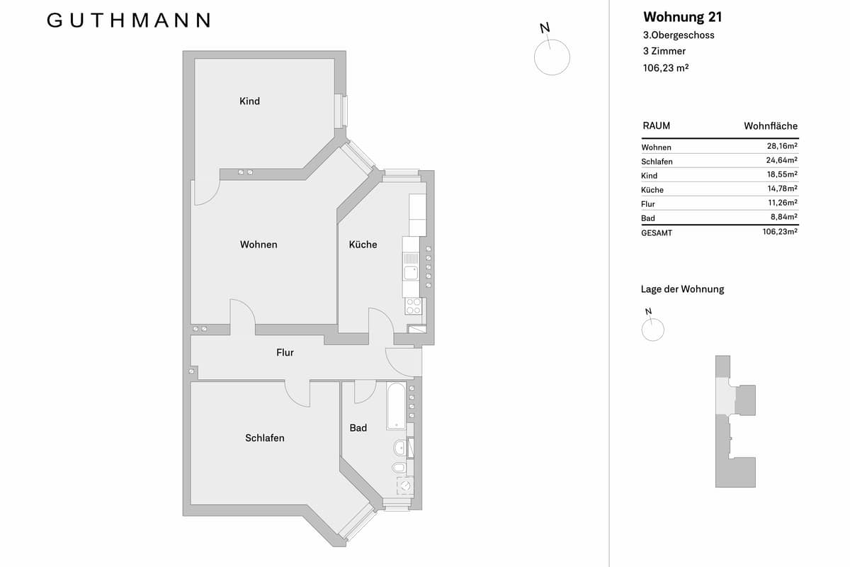 Grundriss WE21