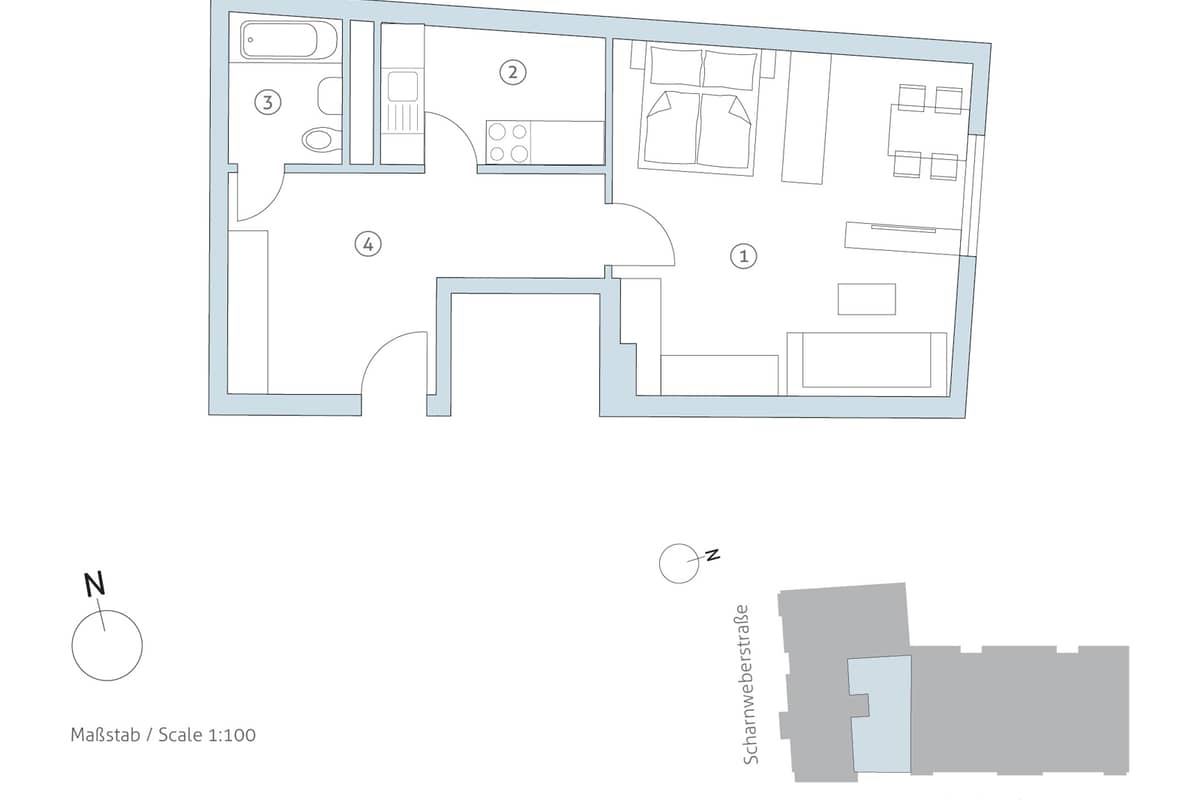 Grundriss WE 5