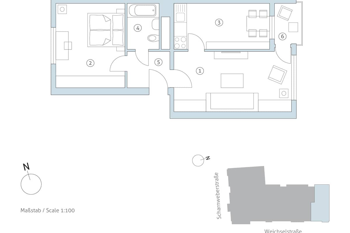 Grundriss WE 20