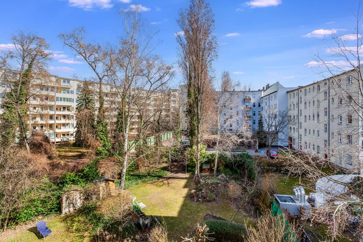 Blick vom Balkon