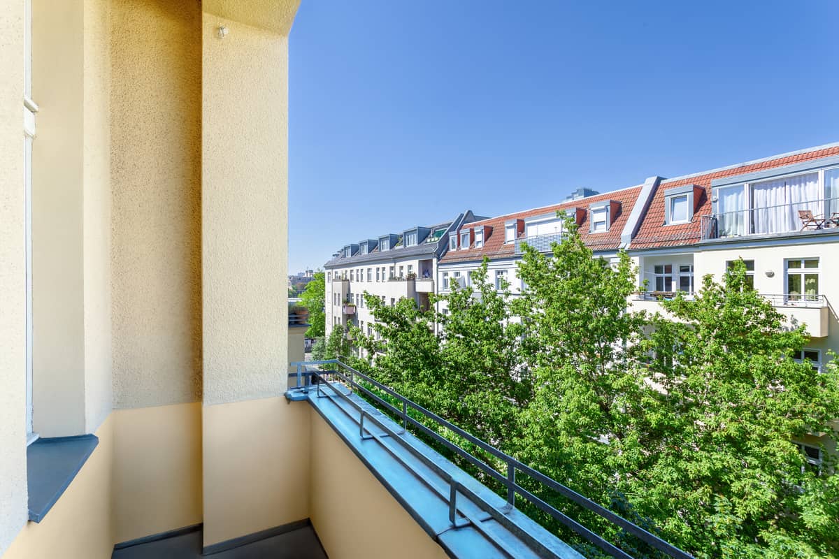 Aussicht vom Balkon