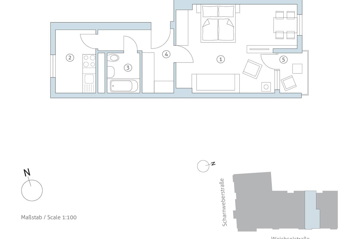 Grundriss WE 23