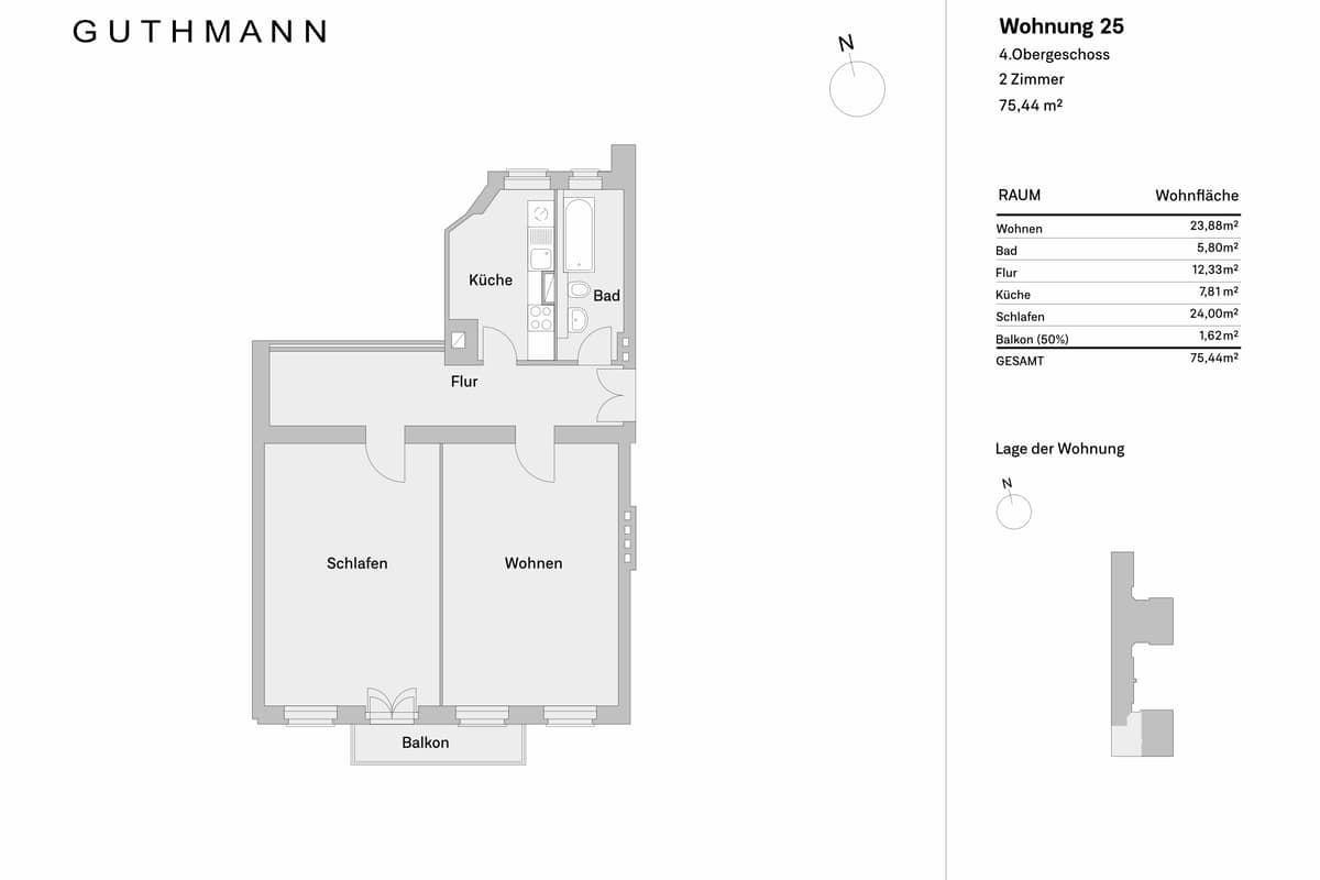 Grundriss WE25