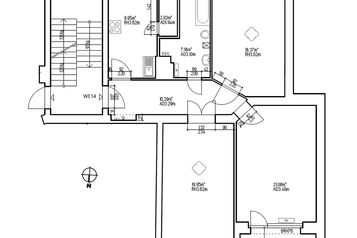 Grundriss WE14