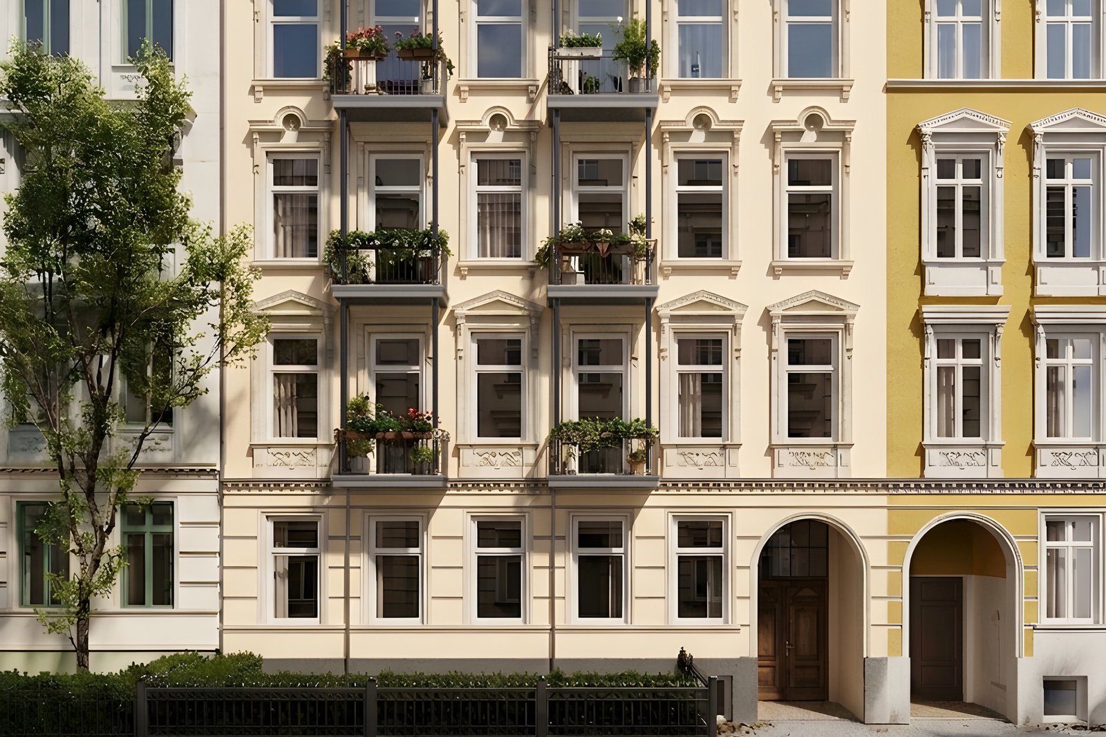 Only three minutes from the Landwehrkanal. Exceptional living and investment opportunities on Kreuzberg’s quietest side street.