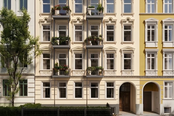Only three minutes from the Landwehrkanal. Exceptional living and investment opportunities on Kreuzberg’s quietest side street.