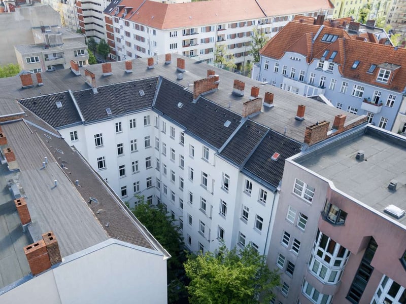 Unique penthouse - loggia, elevator, and rooftop terrace above the rooftops of Charlottenburg
