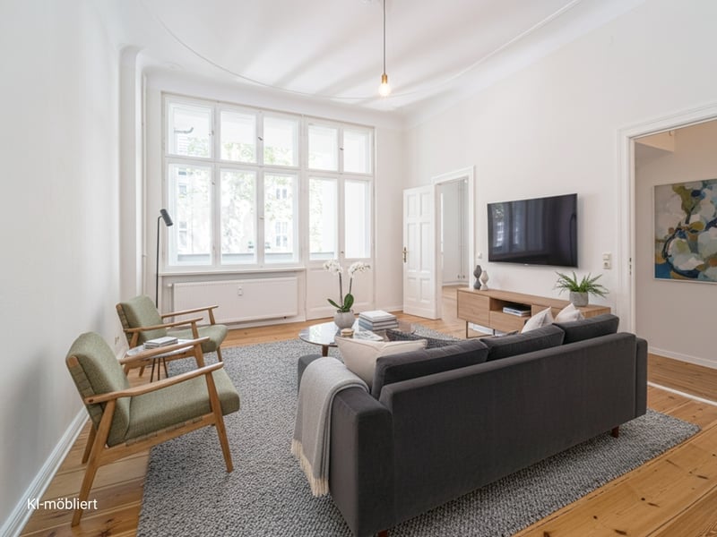 Living near the Ku'damm: Charming 4-room period apartment with loggia