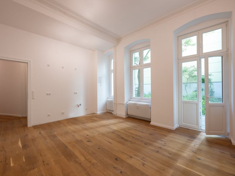 Modern 2-room apartment with private garden in Wilmersdorf