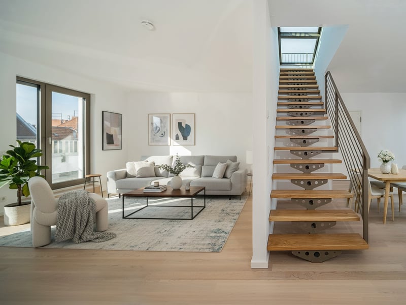 2-room penthouse apartment with a roof terrace in Wilmersdorf