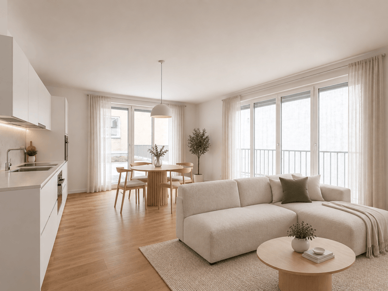City living with private green space - 95 m² with a terrace and roof garden
