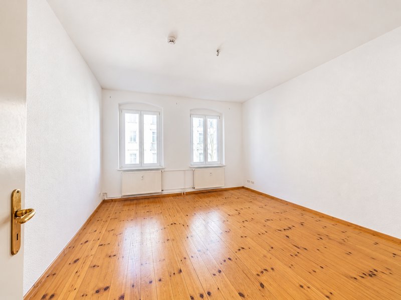 Bezugsfreie Dreizimmerwohnung mit ca. 81 m² im Samariterkiez für unter 5.000 €/m²