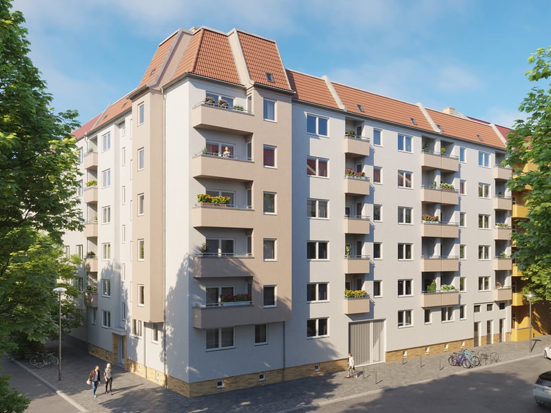 Modernized capital investment near Frankfurter Allee - 1.5 room apartment with balcony
